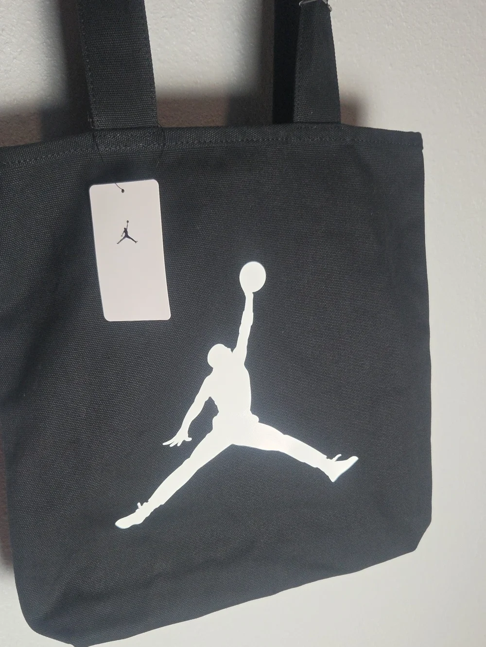 Jordan Black Tote with Large White Jumpman